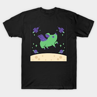 Pigs over a moon T-Shirt